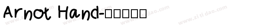 Arnot Hand字体转换